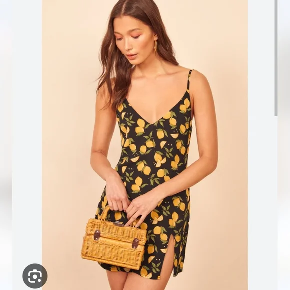 🍋 Reformation Marlowe Dress | Lemon Drop | US S - Picture 2 of 4